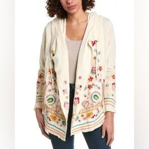 Johnny Was Jemima Hoodie Embroidered Women’s Size Large